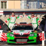 Zielrampe Monte Carlo; 2. Rang WRC2 Kremer/Winklhofer